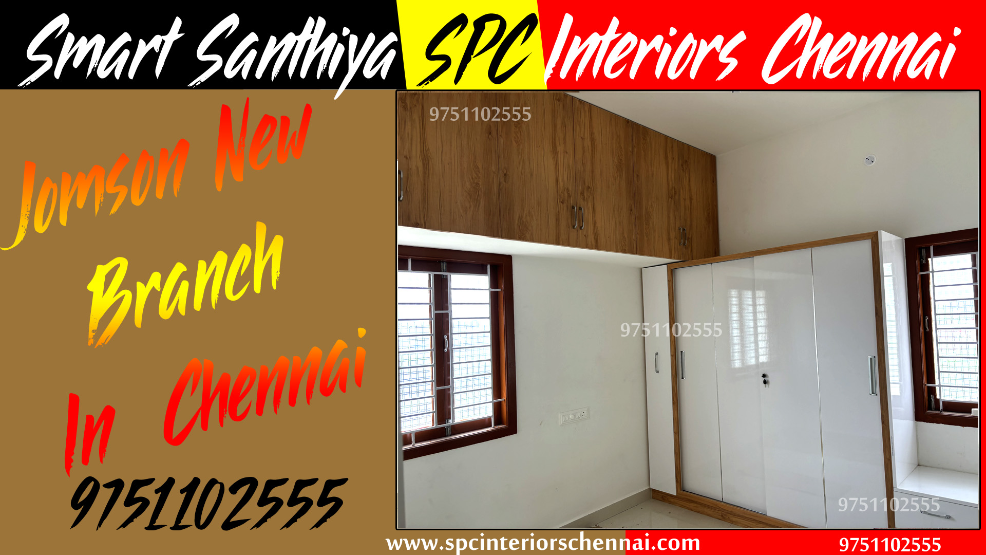 SPC wardrobe with dressing table
